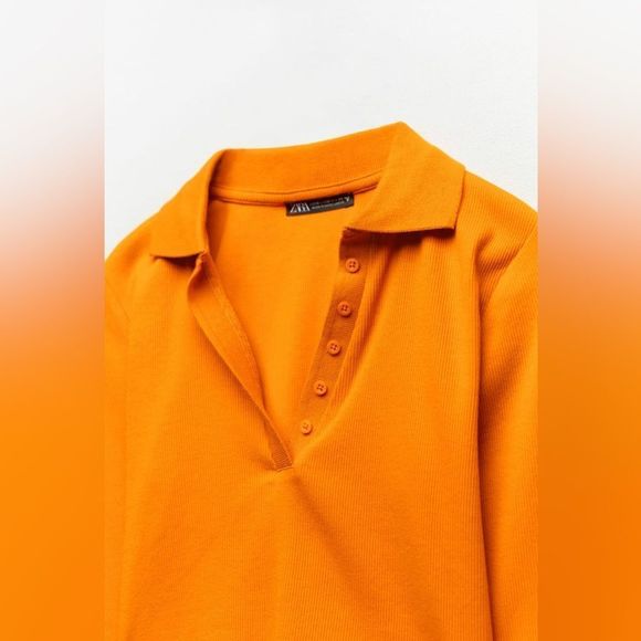 NWT ZARA RIBBED POLO - Picture 7 of 9